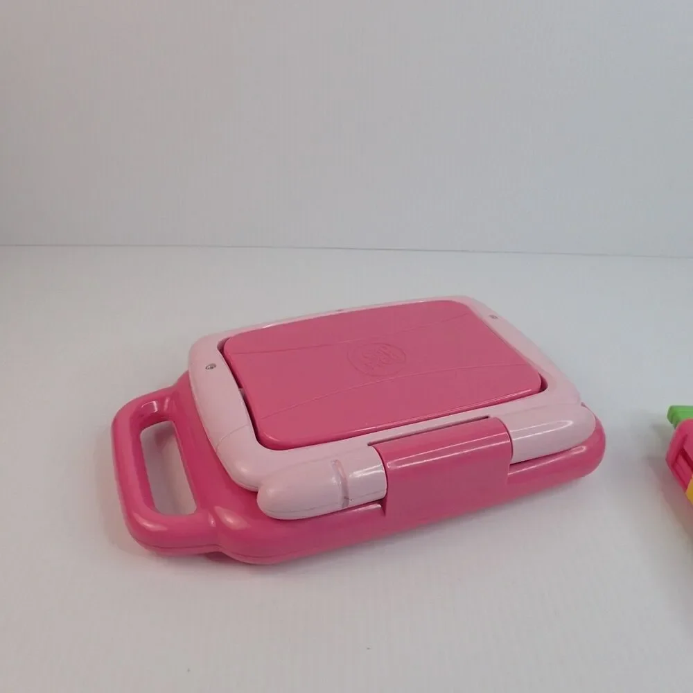 LeapFrog 2 in 1 LeapTop Touch & Laugh & Learn Pink LIL' GAMER Lot of 2 Toys